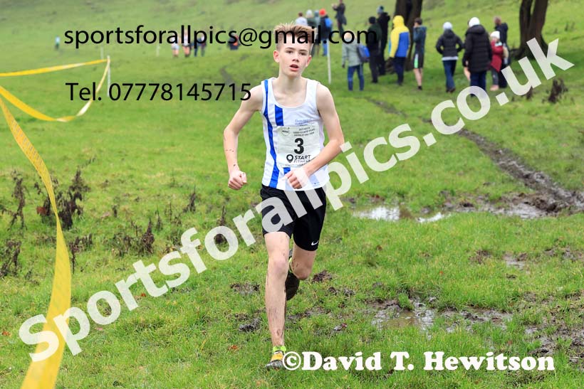 Boys under-15s 2023 NECAA Cross Country Relays, Thornley Hall Farm, Peterlee, County Durham. Photo: David T. Hewitson/Sports for All Pics